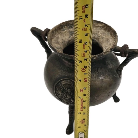Antique Bronze Tripod Cauldron - Picture 9 of 10